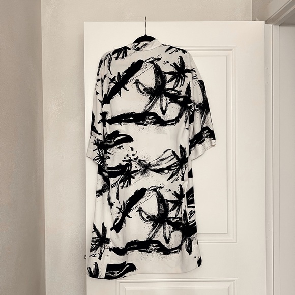 Babaton Black + White Paint Printed Duster - Picture 3 of 4
